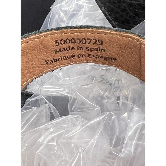 Free People Hayes Boot Black Cutout Stacked Heels  Soft Leather Size 7.5 - Picture 8 of 14